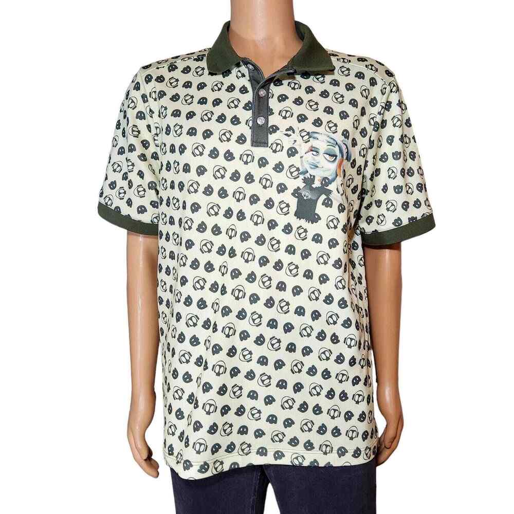 General Mills Shirt Mens XLarge Green Short Sleeve Three Button Golf Polo Rare